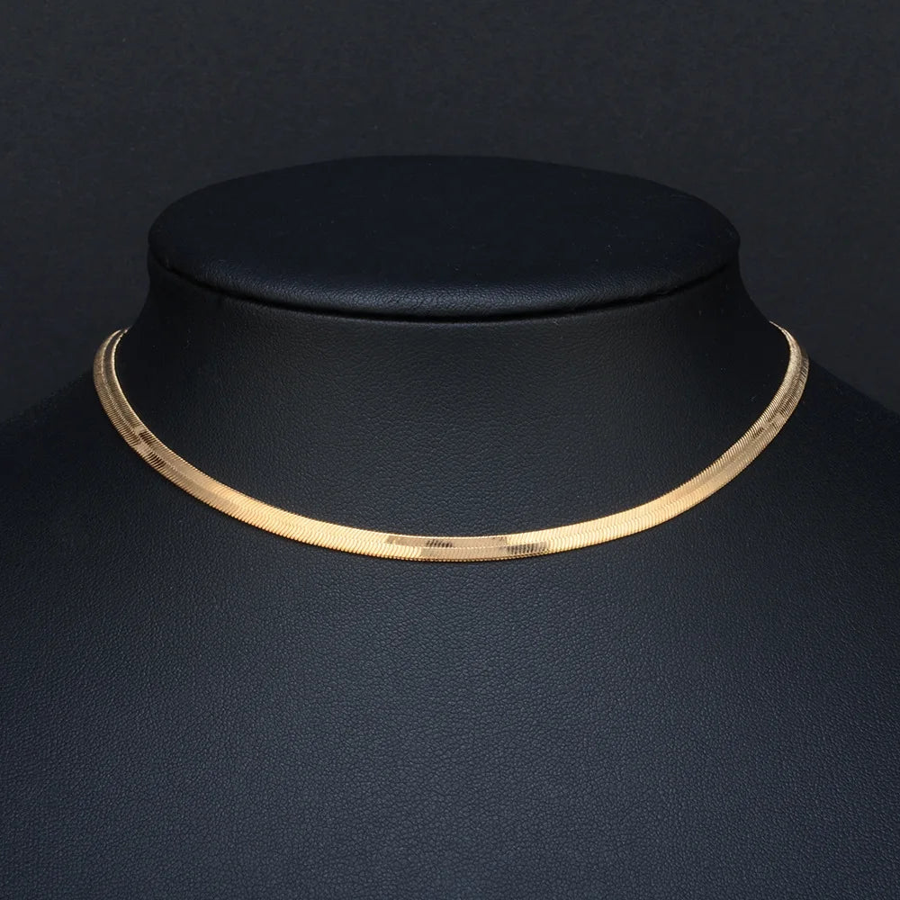 High Quality Minimal Clavicle Blade Chains Women Gold Silver Stainless Steel
