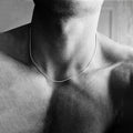 Men Stainless Steel Round Snake Chain Necklace Durable Stylish Jewelry for Men